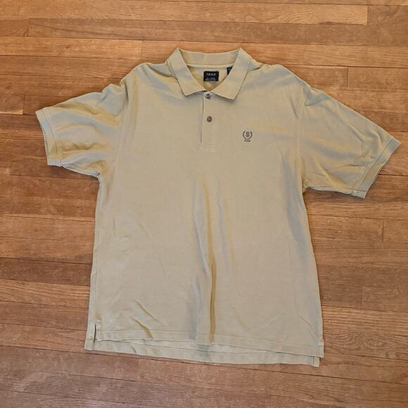 Izod Silk Wash green golf polo shirt top size XL b13 - Picture 1 of 4